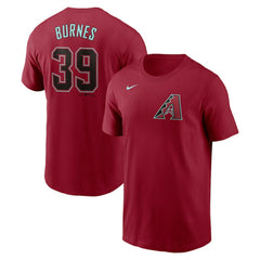 Corbin Burnes Arizona Diamondbacks Nike Fuse Name & Number T-Shirt - Red - Nike Sale