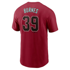 Corbin Burnes Arizona Diamondbacks Nike Fuse Name & Number T-Shirt - Red - Nike Sale