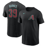 Corbin Burnes Arizona Diamondbacks Nike Fuse Name & Number T-Shirt - Black - Nike on Sale