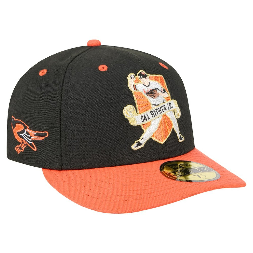 Cal Ripken Jr. Baltimore Orioles New Era 59FIFTY Fitted Hat - Black - New Era on Sale