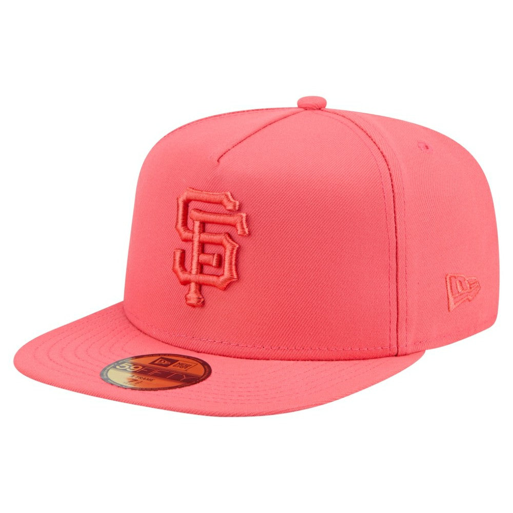 San Francisco Giants New Era Color Pack A-Frame 59FIFTY Fitted Hat - Coral - New Era Discount