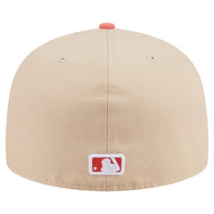 San Francisco Giants New Era Two-Tone Color Pack A-Frame 59FIFTY Fitted Hat - Light Beige/Coral - New Era Online