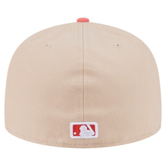 Chicago White Sox New Era Two-Tone Color Pack A-Frame 59FIFTY Fitted Hat - Light Beige/Coral - New Era Sale