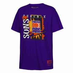 Phoenix Suns Youth Retro '90s Poster T-Shirt Purple | Mitchell & Ness Lifestyle