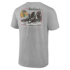 Chicago Blackhawks Glory Skates T-Shirt - Heather Gray - NHL 202742496