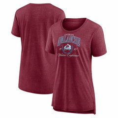 Colorado Avalanche Women's Reign Supreme Tri-Blend T-Shirt - Burgundy - NHL 202742500