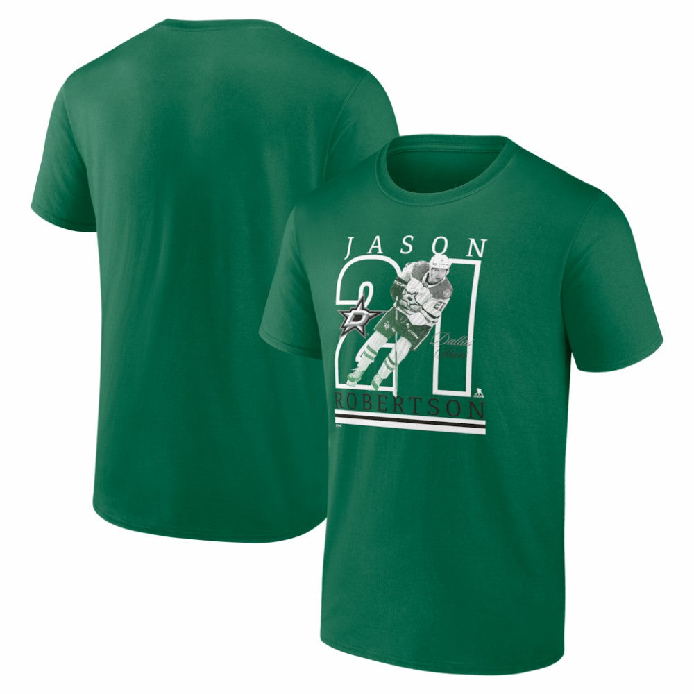 Jason Robertson Dallas Stars Player Show T-Shirt - Kelly Green - NHL 202742510