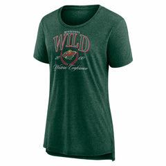 Minnesota Wild Women's Reign Supreme Tri-Blend T-Shirt - Green - NHL 202742540