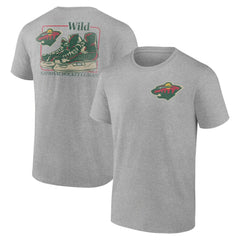 Minnesota Wild Glory Skates T-Shirt - Heather Gray - NHL 202742542