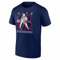 Nick Suzuki Montreal Canadiens Player Show T-Shirt - Navy - NHL 202742543