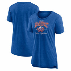 New York Islanders Women's Reign Supreme Tri-Blend T-Shirt - Royal - NHL 202742561