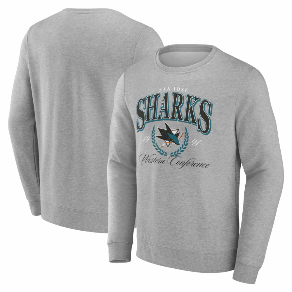 San Jose Sharks Reign Supreme Pullover Sweatshirt - Gray - NHL 202742591