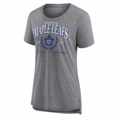 Toronto Maple Leafs Women's Reign Supreme Tri-Blend T-Shirt - Gray - NHL 202742610