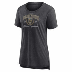 Vegas Golden Knights Women's Reign Supreme Tri-Blend T-Shirt - Gray - NHL 202742630