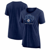 Winnipeg Jets Women's Reign Supreme Tri-Blend T-Shirt - Navy - NHL 202742641