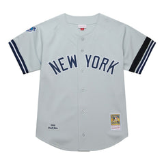 Derek Jeter New York Yankees Mitchell & Ness Cooperstown Collection 2000 World Series Authentic Jersey - Gray - Mitchell & Ness Lifestyle