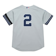 Derek Jeter New York Yankees Mitchell & Ness Cooperstown Collection 2000 World Series Authentic Jersey - Gray - Mitchell & Ness Lifestyle