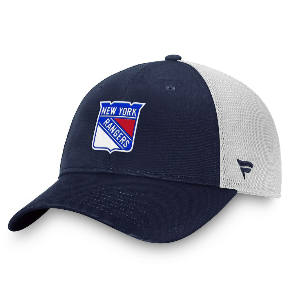 New York Rangers Fanatics Core Primary Logo Trucker Adjustable Hat - Blue/White - NHL 202753524