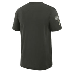 Nike Dallas Cowboys 2025 Salute to Service Sideline Slub Dri-FIT T-Shirt Forest Green