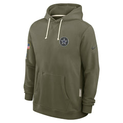 Nike Dallas Cowboys 2025 Salute to Service Sideline Standard Issue Dri-FIT Hoodie Olive