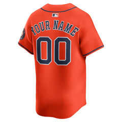 Houston Astros Nike Alternate Limited Custom Jersey - Orange - Nike Lifestyle