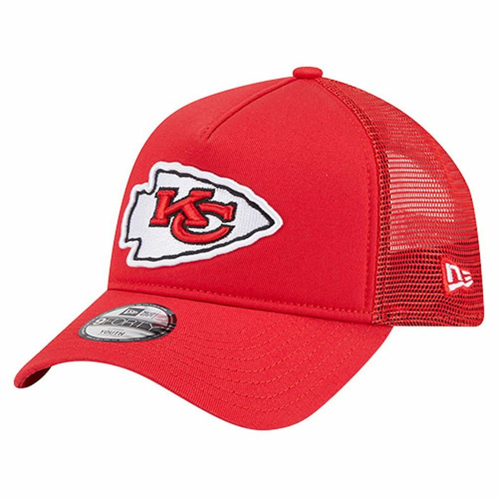 Kansas City Chiefs New Era Preschool Main A-Frame 9FORTY Adjustable Hat Red