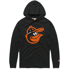 Baltimore Orioles Homage Lightweight Raglan Tri-Blend Pullover Hoodie - Charcoal - MLB Online
