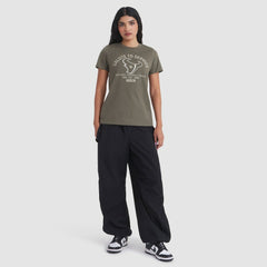 Nike Houston Texans Women's 2025 Salute to Service Sideline T-Shirt Olive