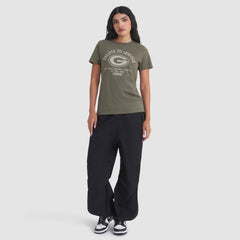 Nike Green Bay Packers Women's 2025 Salute to Service Sideline T-Shirt Olive