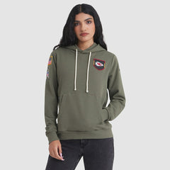 Nike Kansas City Chiefs Women's 2025 Salute to Service Sideline Standard Issue Dri-FIT Hoodie Olive