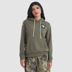 Nike Los Angeles Rams Women's 2025 Salute to Service Sideline Standard Issue Dri-FIT Hoodie Olive