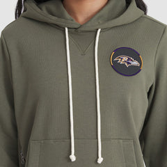 Nike Baltimore Ravens Women's 2025 Salute to Service Sideline Standard Issue Dri-FIT Hoodie Olive