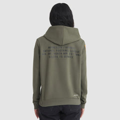 Nike Minnesota Vikings Women's 2025 Salute to Service Sideline Standard Issue Dri-FIT Hoodie Olive