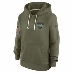 Nike New York Jets Women's 2025 Salute to Service Sideline Standard Issue Dri-FIT Hoodie Olive