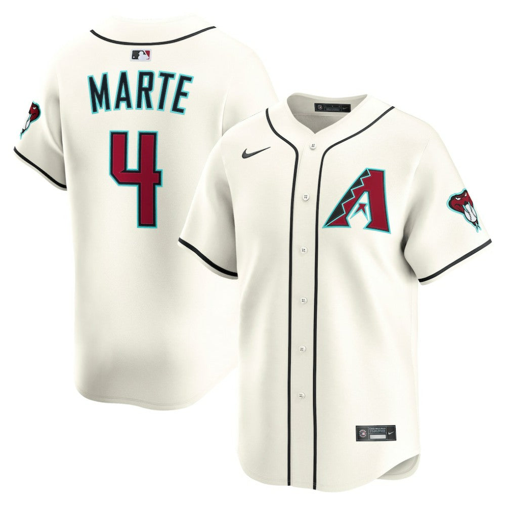Ketel Marte Arizona Diamondbacks Nike Home Limited Player Jersey - Cream - Nike Lifestyle