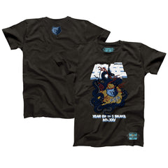 Memphis Grizzlies NBALab x Hyperfly Unisex Year of the Snake Lunar New Year Collection T-Shirt Heather Black