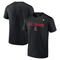 Los Angeles Angels Fanatics Unisex LA Strong T-Shirt - Black - Fanatics Online