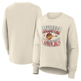 Vancouver Canucks Fanatics Women's Oversized Vintage Slice Pullover Sweatshirt - Cream - NHL 202756617
