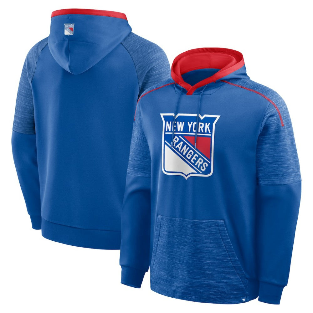 New York Rangers Fanatics Goaltender Defender Pullover Hoodie - Blue - NHL 202756684