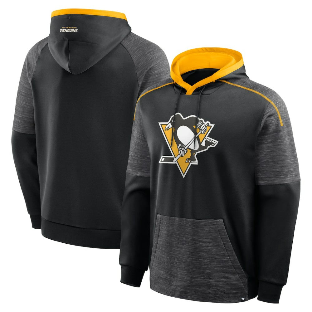 Pittsburgh Penguins Fanatics Goaltender Defender Pullover Hoodie - Black - NHL 202756687