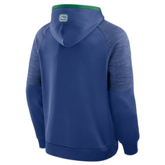 Vancouver Canucks Fanatics Goaltender Defender Pullover Hoodie - Blue - NHL 202756696