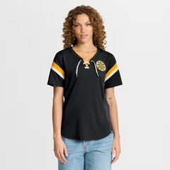 Boston Bruins Fanatics Women's Offside Athena T-Shirt - Black - NHL 202756707