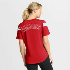 Detroit Red Wings Fanatics Women's Offside Athena T-Shirt - Red - NHL 202756714