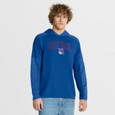 New York Rangers Fanatics Penalty Shot Long Sleeve Hoodie T-Shirt - Blue - NHL 202756730