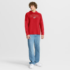 Detroit Red Wings Fanatics Penalty Shot Long Sleeve Hoodie T-Shirt - Red - NHL 202756746