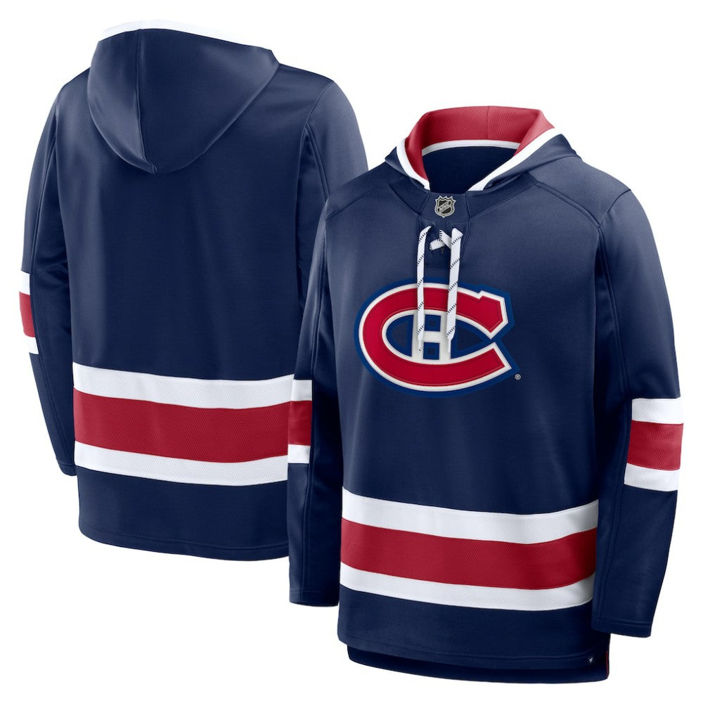 Montreal Canadiens Fanatics Prime Time Fleece Hoodie - Navy - NHL 202756750