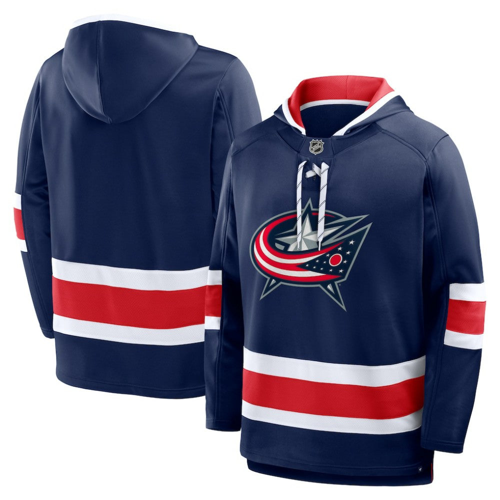 Columbus Blue Jackets Fanatics Prime Time Fleece Hoodie - Navy - NHL 202756754