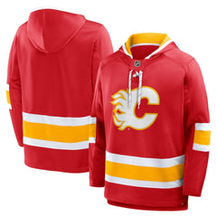 Calgary Flames Fanatics Prime Time Fleece Hoodie - Red - NHL 202756775