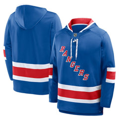 New York Rangers Fanatics Prime Time Fleece Hoodie - Blue - NHL 202756776