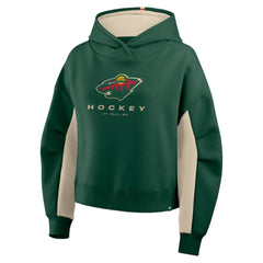 Minnesota Wild Fanatics Women's Back Check Boxy Hoodie - Green - NHL 202756863